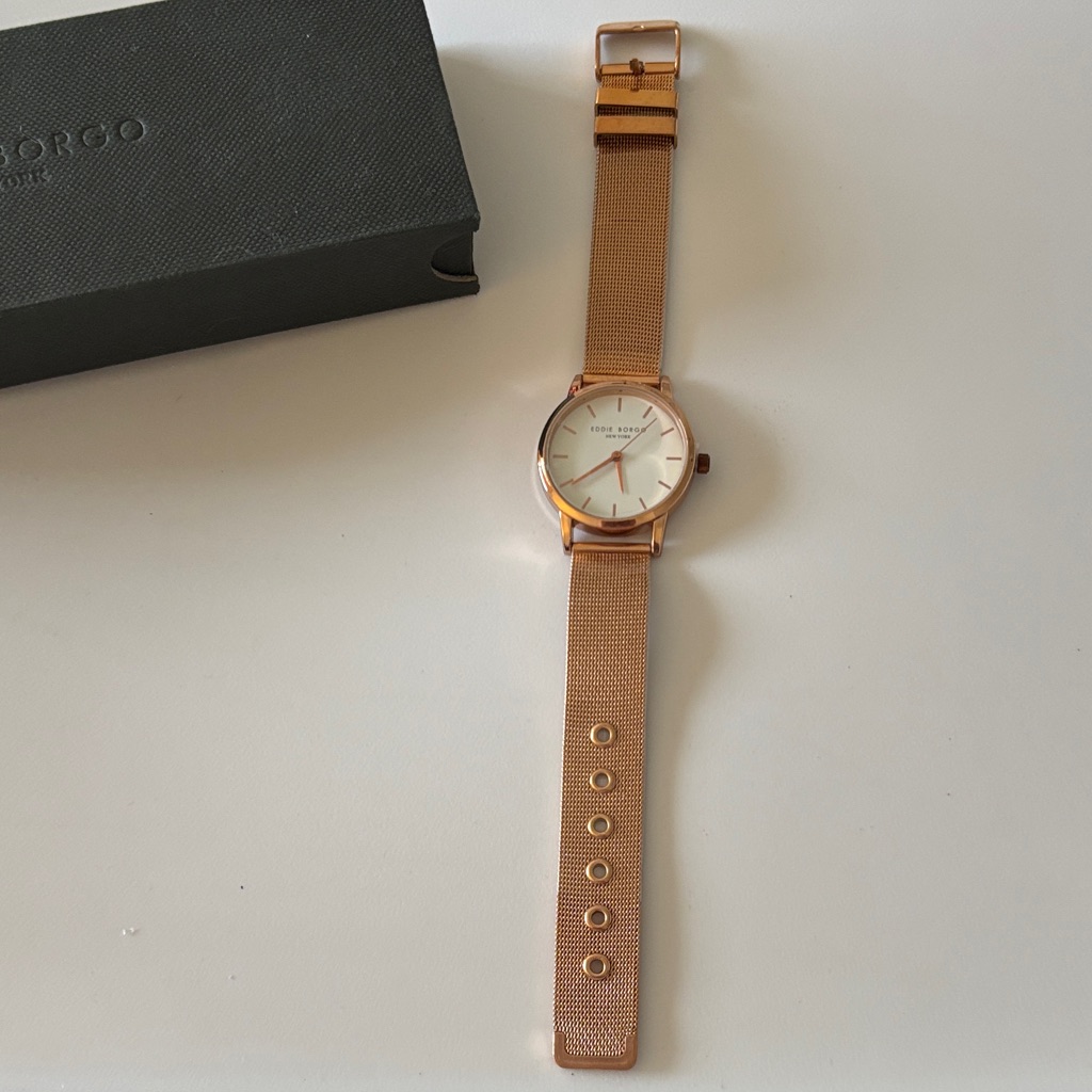 Eddie Borgo Rose Gold Mesh Watch Brand New 32$